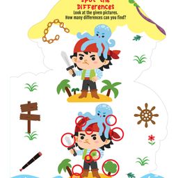 dreamland publications Step into the Pirates World - Activity and Colouring Fun Book for Age 4+ image 2