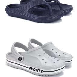 PENNEN Set Of 2 Stylish Thong Flip-Flops & Clogs-picture-4