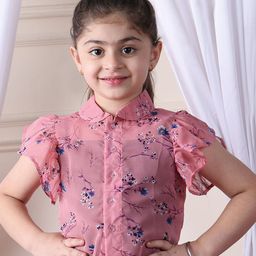 NEUDIS Girls Printed Shirt & Trousers Clothing Set-image-95