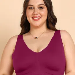 Tweens Invisi-Fit Plus-Size Lightly Padded Cotton Bonded Seamless Bra-picture-7