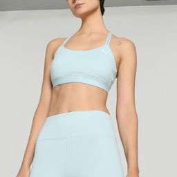 Puma 4 Keeps Studio Ultrabare Women Blue Bra Strappy Training Bra-36