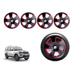 Auto Pearl ScBR02 R17 Press Type Wheel Hubcap with Retention Ring 432 mm (17 inch) for Mahindra Scorpio Mhawk (Pack of 4 Pcs)-image-95