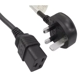 MULTICOMP PRO Power Cords / Electrical Power Cables POWER CORD, UK PLUG-IEC 60320 C19, 2M, GW-151640-8