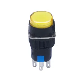 Sibass Electric Illuminated Momentary Push Button Yellow 24/220 V and 16 mm Diameter, SE-TA16-11D (Pack of 200)-12