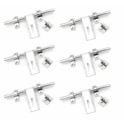Legal L-453 6 PCS -16MMX3 ALDROP 2 LINE SS Matte & Glossy  16x43 mm Latching Draw Hasp (Set of 6)-78