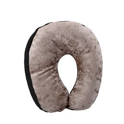Kuber Industries Set Of 2 Black & Grey U Shaped Memory Foam Travel Neck Pillow image 4
