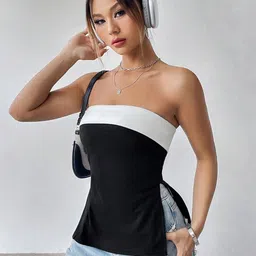 ZYNG Colourblocked Strapless Tube Top-picture-34