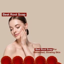 GROOVY Set Of 10 Beet Root Antibacterial Soaps - 100 g Each image 2