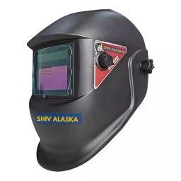 SHIV ALASKA Welding Helmet Free Size Plastic Grey-45