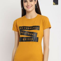 Dreambe Women Typography Printed T-shirt-picture-38