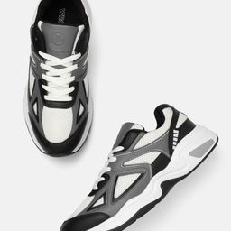 WROGN Men Colourblocked Sneakers-image-35