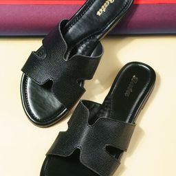 Bata Women Textured Open Toe Flats-image-12