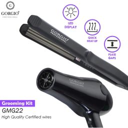 Gorgio Professional Premium Multi-Grooming Kit GMG-22 (HairCrimper + HairDryer Exclusive Combo )-picture-36