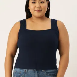 theRebelinme Plus Size Solid Cotton Crop Top-picture-20