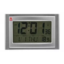 RS PRO Silver Radio Controlled Wall Clock Model No 8111827-image-59