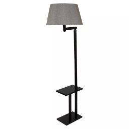 Tucasa SHS-89 Mango Wood Jute B-22 Floor Lamp 61 Inch (Brown and Beige)-image-58