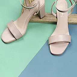 DressBerry PU Block Sandals-30