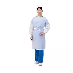 AS ONE Waterproof Isolation Gown Simple Protective Clothing Free Size Polyester Material, 7-9322-01-27