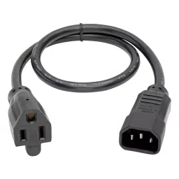 EATON TRIPP LITE POWER CORD, IEC 320 C14-NEMA 5-15R, 2FT, P002-002.-19