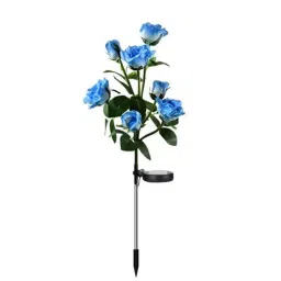 GIGAWATTS 7 Rose Heads Sun-Powered LED Solar Garden Light, GW-ME3018D-14