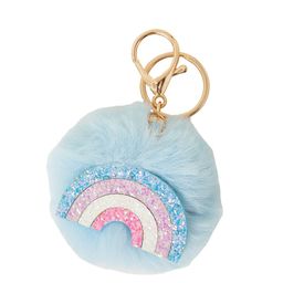 Accessorize Girls Faux Fur Pom-Pom Key chain-image-60