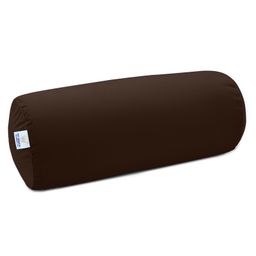 MY ARMOR Memory Foam Orthopedic Large Size Bolster Pillow with Velvet Cover - Brown-14