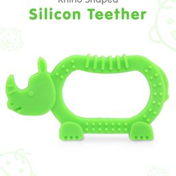 fab n funky Rhino  Shaped Silicon Teether -Green-picture-31