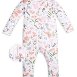My Milestones Full Sleeves Floral Printed Romper - Off White-picture-5