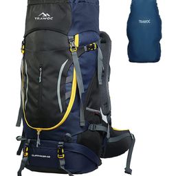 TRAWOC CLIFFHIKER 65L Internal Frame Backpack Rucksack Black Blue-image-90