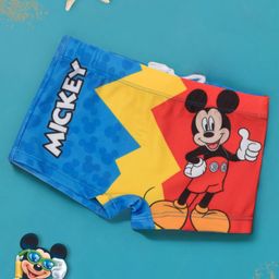 Disney by Yellow Bee Mickey & Friends Featuring Character Printed Swim Shorts - Red & Blue-image-16