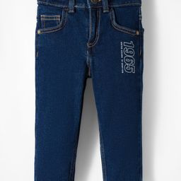 UCB Cotton Woven Full Length Denim Solid Colour Jeans - Blue-picture-20