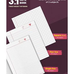 target publication pvt ltd Target Publications 3 in 1 Notebook Pack of 6-  172 Pages Each image 2