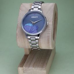 VIRAKTI Women Brass Dial & Stainless Steel Wrap Around Straps Digital Watch H-33-BLUE-image-84