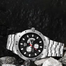 SWADESI STUFF Men Dial & Bracelet Style Straps Analogue Watch AVEO BLACK 18-12