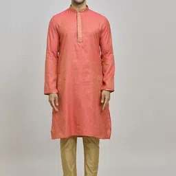 Arihant Rai Sinha Men Floral Regular Kurta with Churidar-image-99