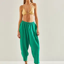 BIANCO LUCCI Women Pleated Jodhpuris Regular Fit Trousers-image-82