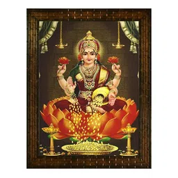 Indianara Grey & Brown 1 Piece Canvas Religious Wall Paintings-image-82