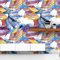 ArtzFolio Printed UV-Resistant Anti-Bacterial Diamond Rock PatternPeel & Stick Wallpaper-image-41