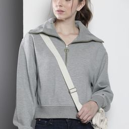 Tommy Hilfiger Solid Shirt-Collar Pullover Sweatshirt-image-7