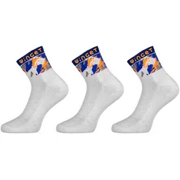 Winget Men Pack Of 3 Patterned Cotton Ankle Length Socks-picture-3
