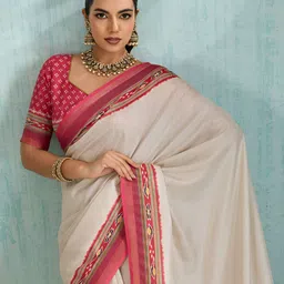 100 Dreams Woven Design Tussar Saree-picture-0