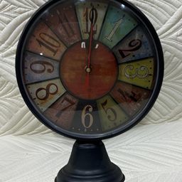 Nutts Black & Brown Vintage Table Clock-17