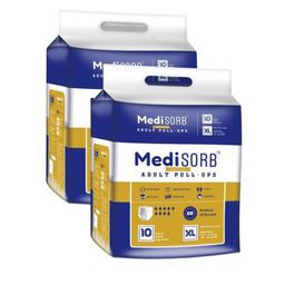 Medisorb Unisex Set Of 2 Adult Pull Ups Diaper Pants - XL 10Pcs Each-17