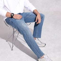 WROGN Men Anti Fit Low Distress Heavy Fade Stretchable Jeans-picture-53