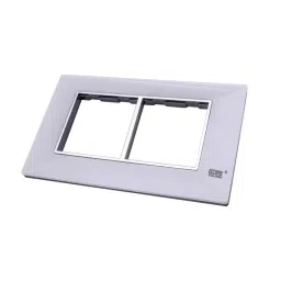 Rapid Stylish 4 Module Plate White, R-2104 (Pack of 10)-20