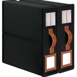 HOUSE OF QUIRK Black Set of 2 Regular Drawer Organiser Organisers-13