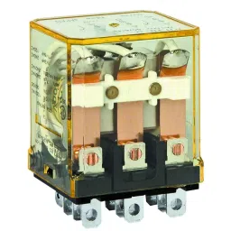 IDEC RELAY, 3PDT, 110VAC, 30VDC, 10A, RH3B-UAC24V-13