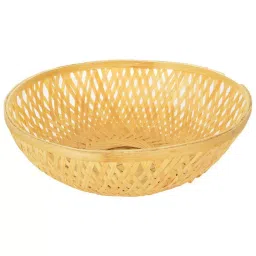 HM Services Cane Bamboo Round Basket Piece 10 Bamboo Pack 228.6 mm(9 Inch)-image-90