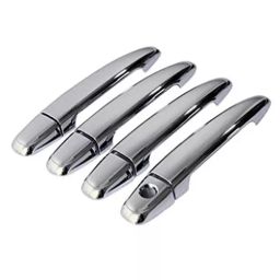 Auto Pearl Door Handle Latch Cover Chrome Finish Compatible For Tata Sumo Victa (Set of 4)-41