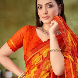 Panzora Pure Chiffon Saree image 3